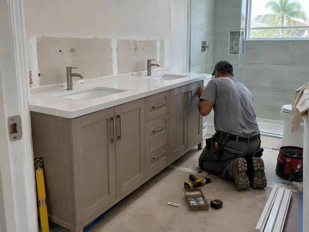 Bathroom Vanity Replacement in Pompano Beach, FL